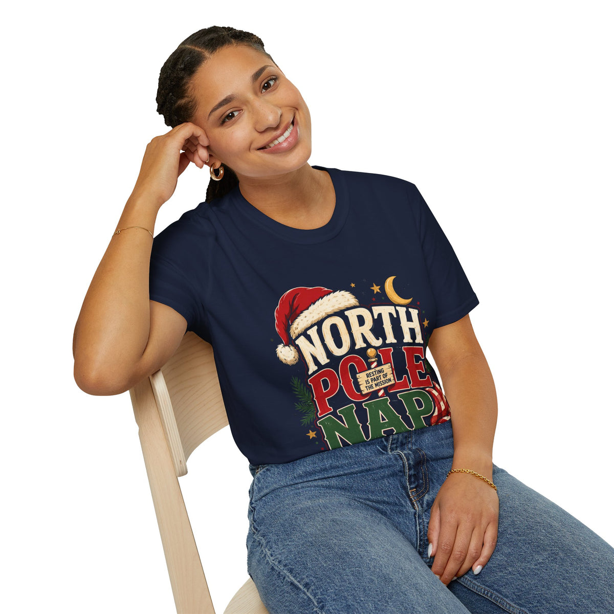 North Pole Nap Team T-Shirt — Funny Christmas Sleepy Holiday Tee