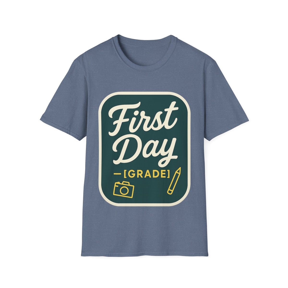 First Day T-Shirt — Retro "First Day (Grade 1)" Back-to-School Tee - Trending Now - August 2026
