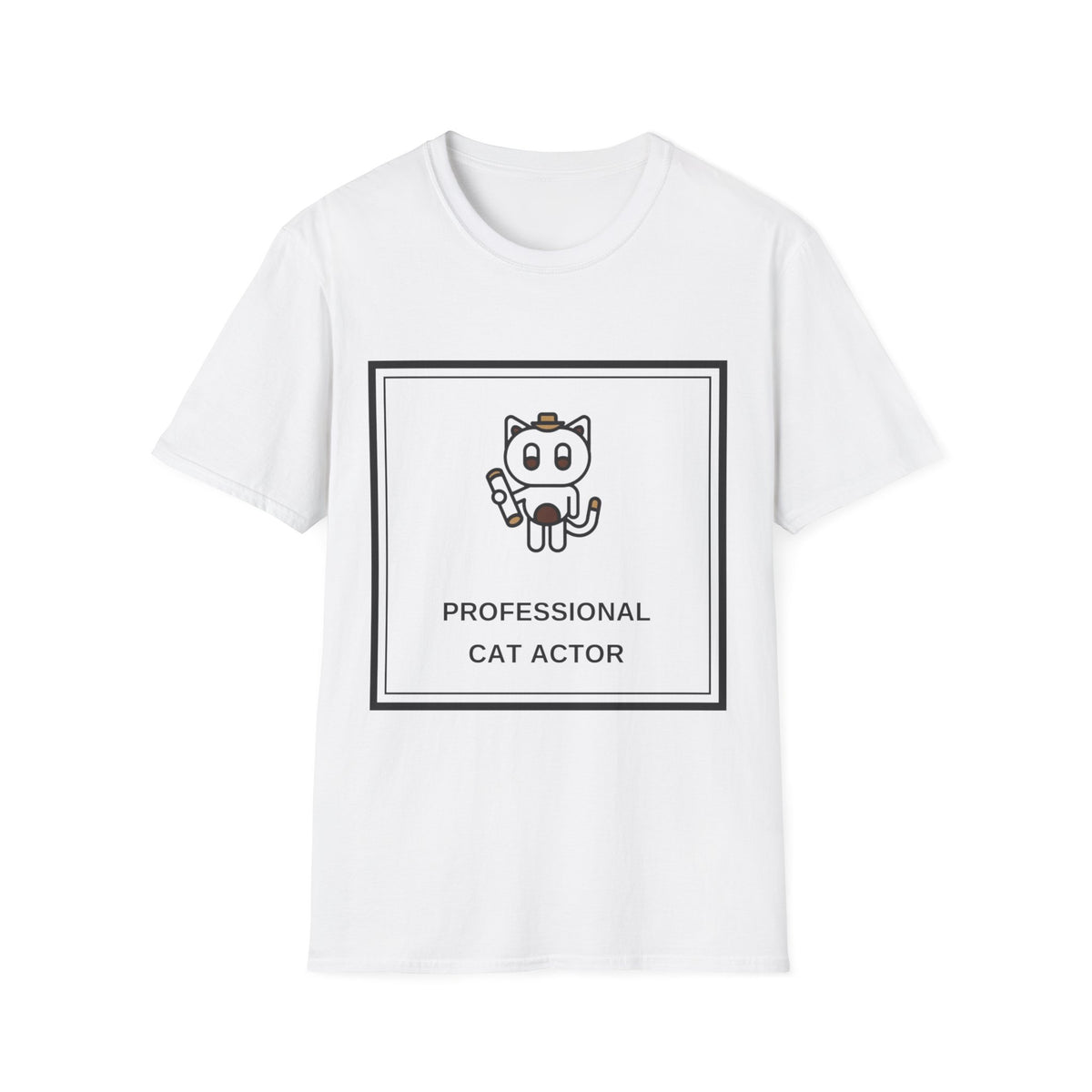 Cat T‑Shirt — "Professional Cat Actor" Cute Cartoon Tee - Trending Now - August 2026