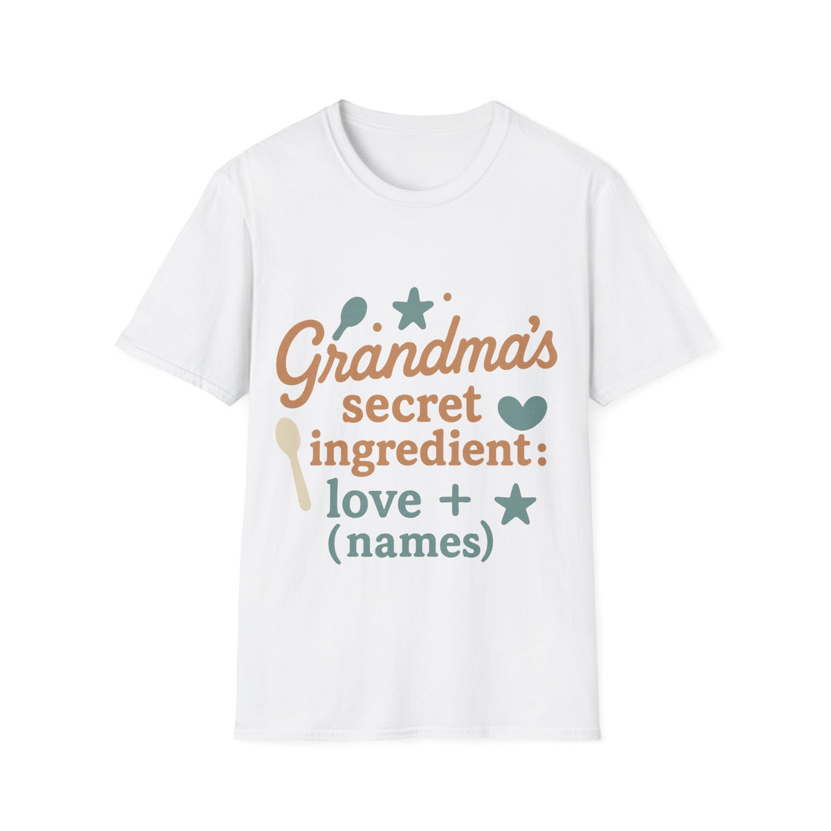 Grandma's Secret Ingredient T-Shirt – 'Love + (Names)' Personalized Grandma Gift- Trending Now - September 2026