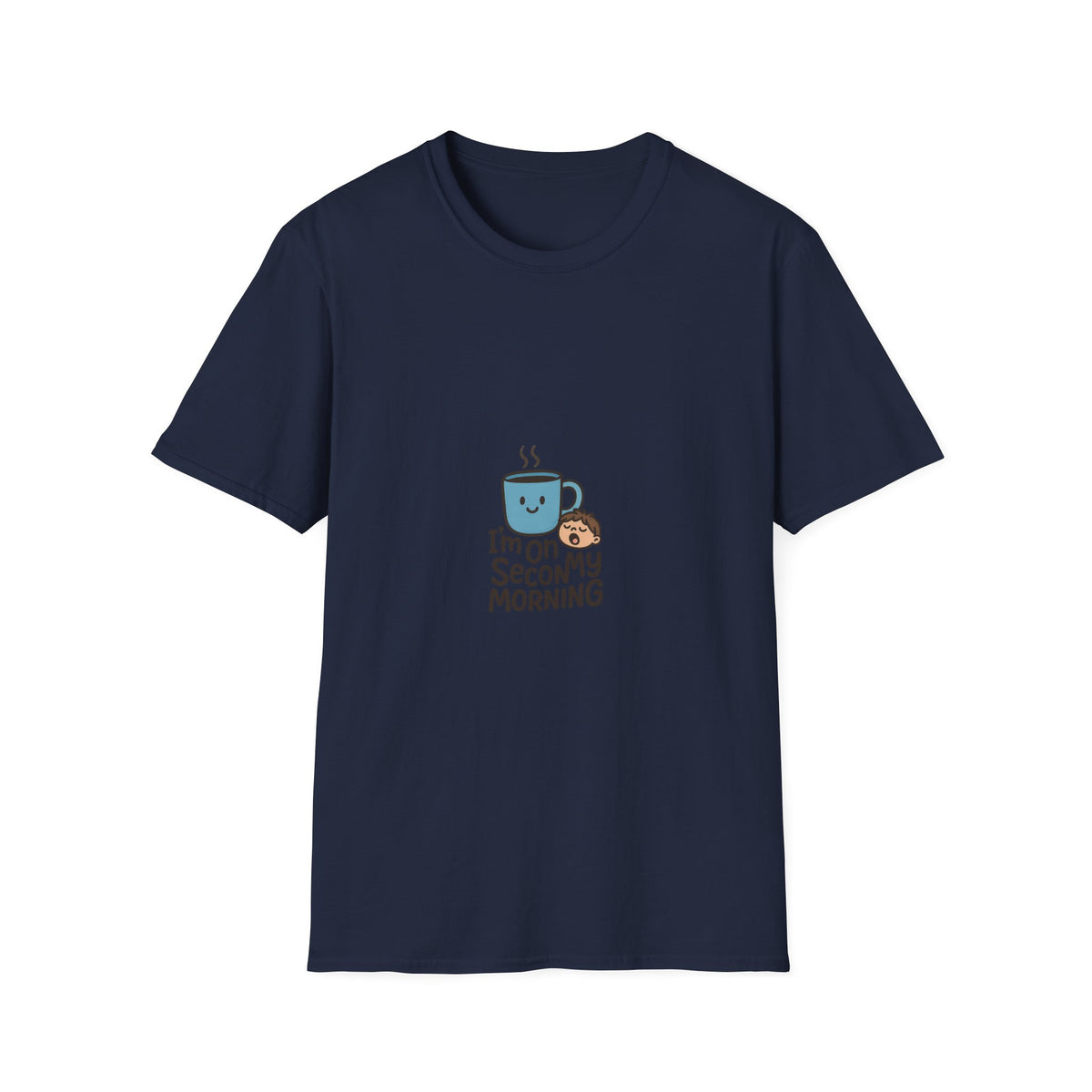 I'm On My Second Morning Coffee Graphic Tee, Cute Character Mug T-Shirt - Trending Now - September 2026