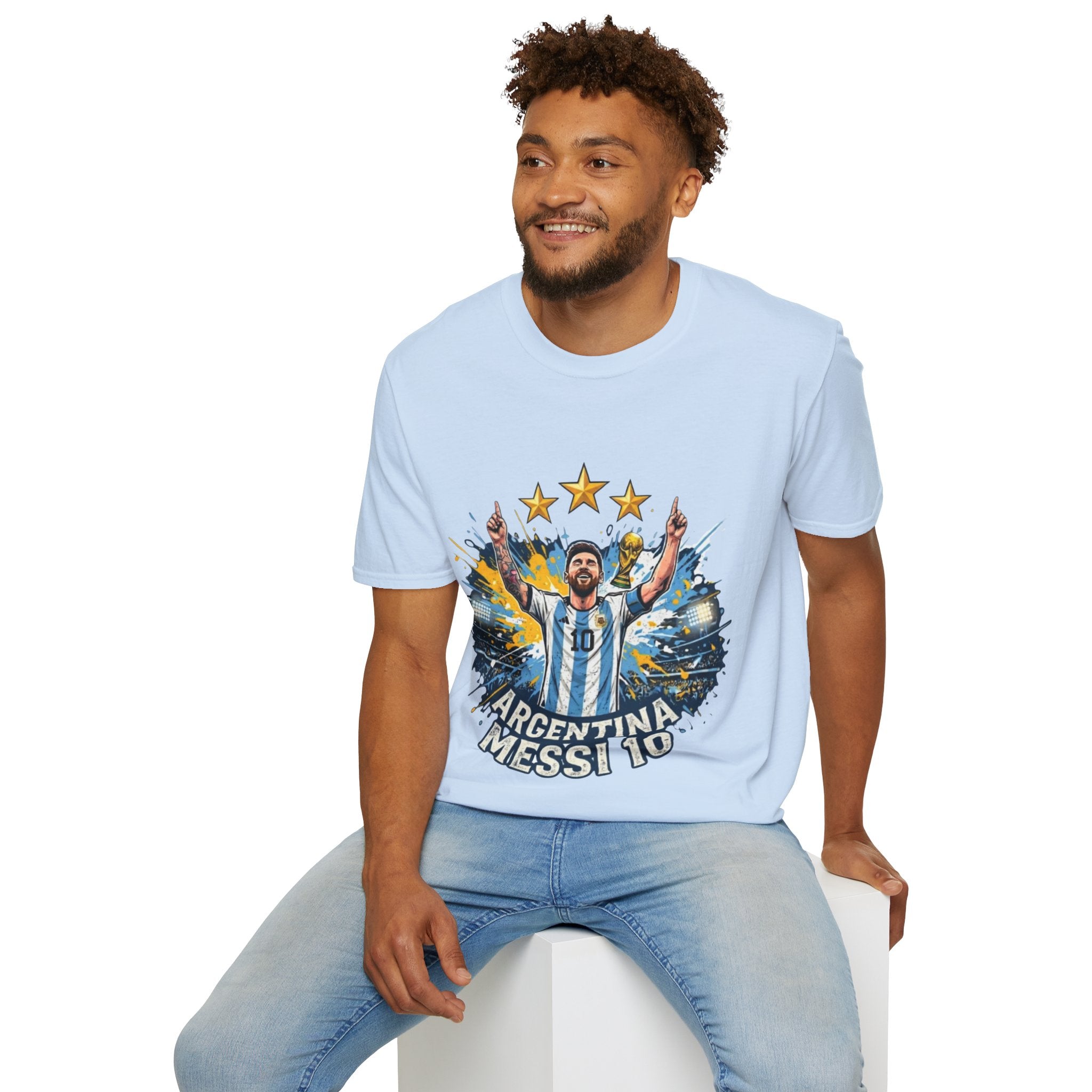 Argentina Messi Soccer T‑Shirt — World Cup Champion Fan Tee