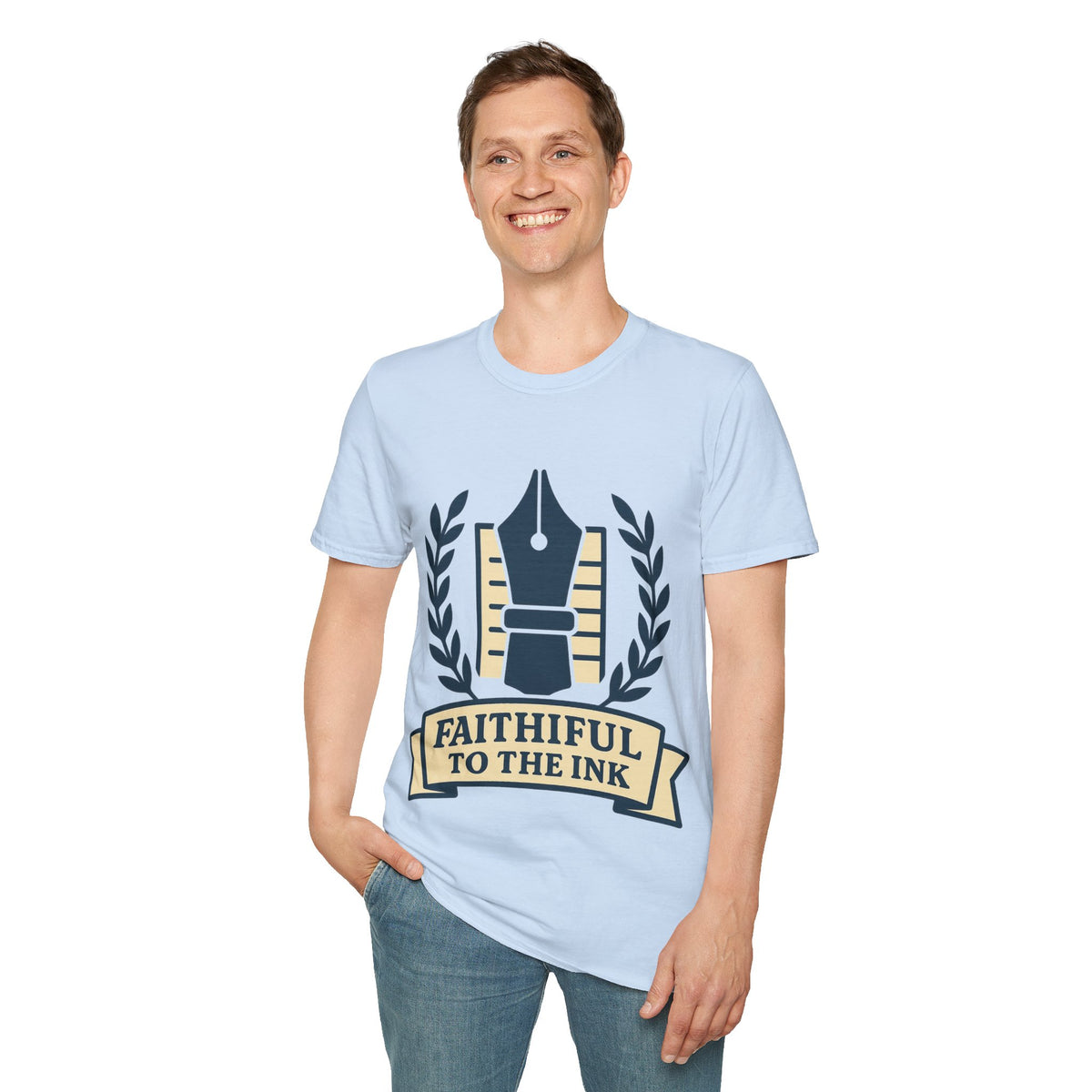 "Faithful To The Ink" Vintage Fountain Pen Tee | Retro Author Writer T-Shirt - Trending Now - September 2026