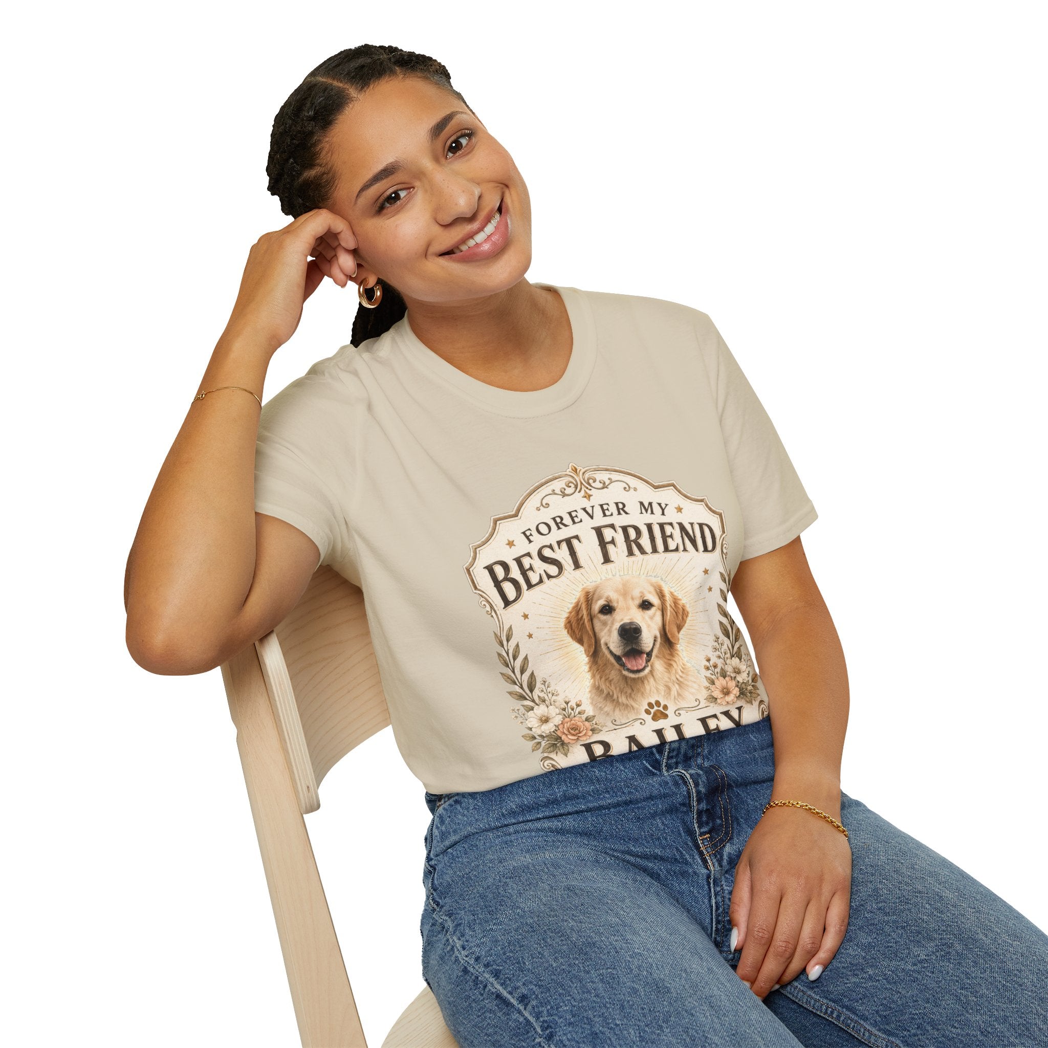 Forever My Best Friend Dog T-Shirt — Personalized Pet Tribute Tee