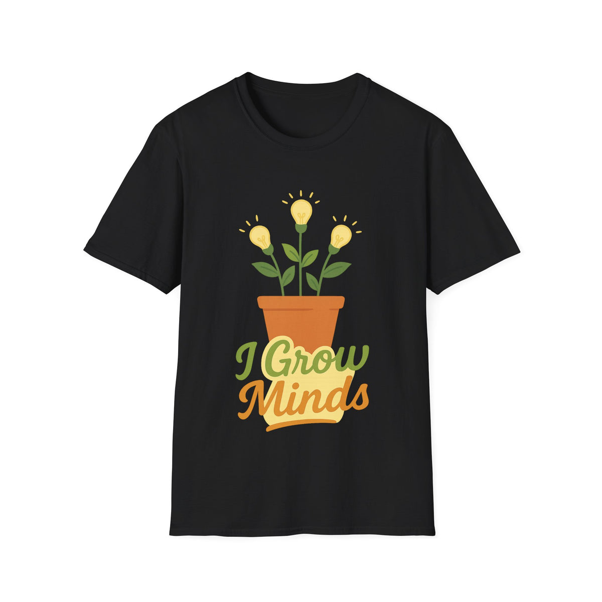 "I Grow Minds" Botanical Teacher Tee | Cute Flower Graphic T-Shirt - Trending Now - September 2026