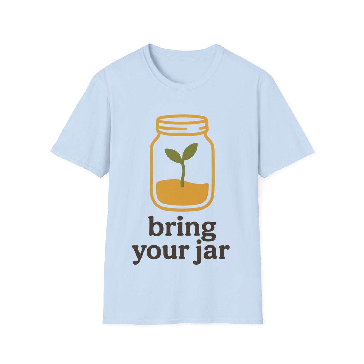 "Bring Your Jar" Zero Waste Eco Friendly Tee - Minimalist Sustainable Mason Jar White T-Shirt - Trending Now - September 2026