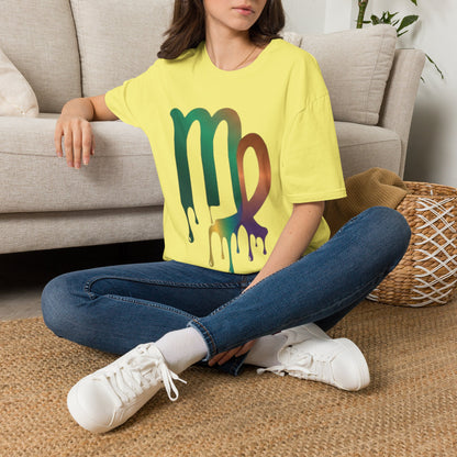 Virgo Zodiac Drip T-Shirt — Colorful Virgo Sign Astrology Tee