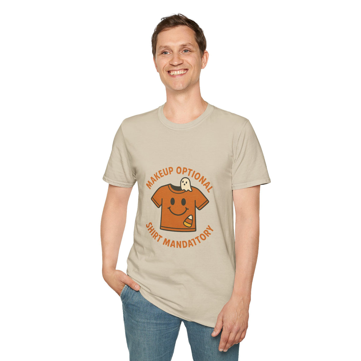 Cute Gingerbread 'Baked Optional, Plant-Based' T-Shirt - Trending Now - October 2026