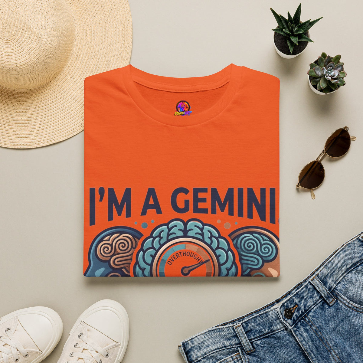 I’m A Gemini T-Shirt – “I Already Overthought It” Zodiac Tee