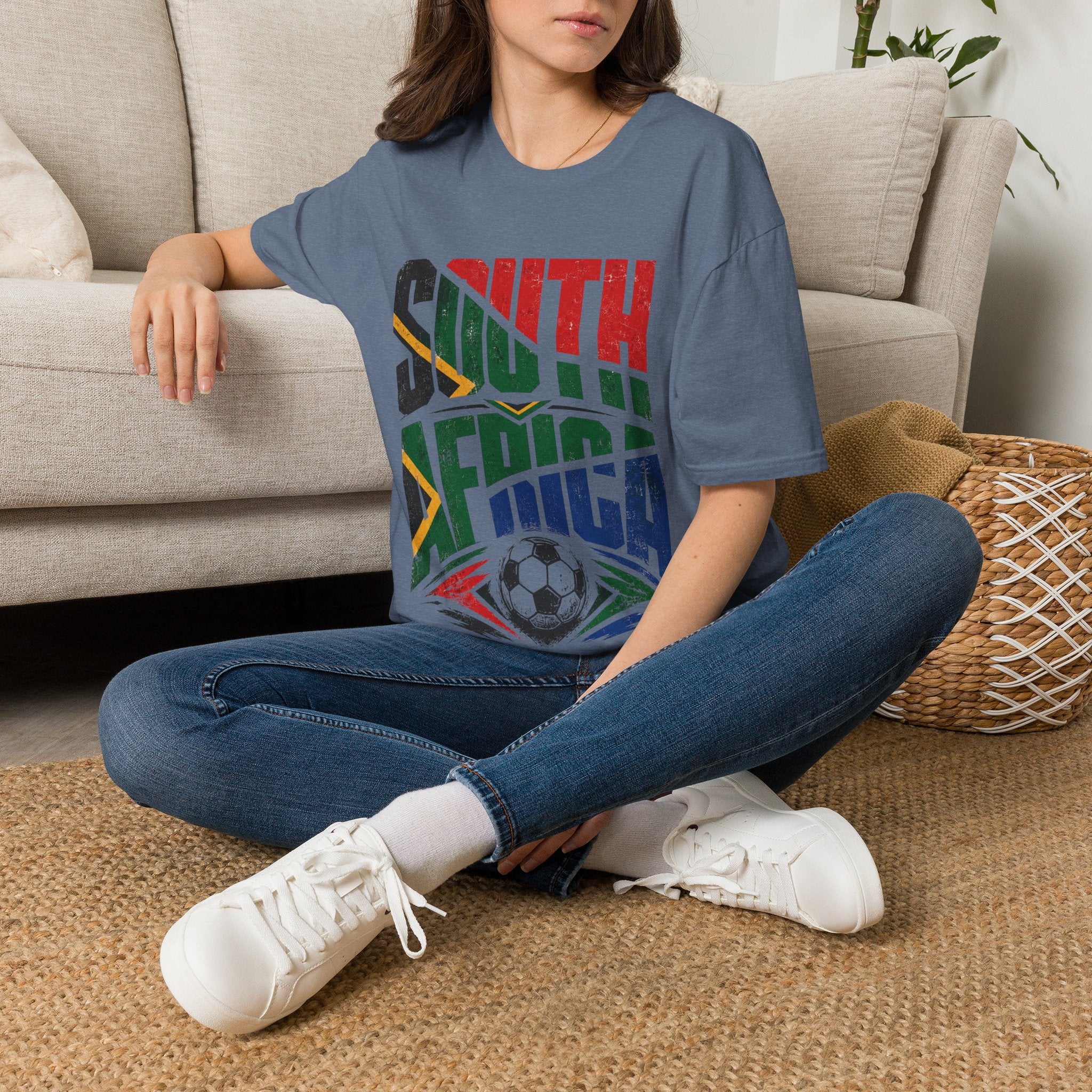 South Africa Soccer T-Shirt — Vintage Flag Football Fan Tee