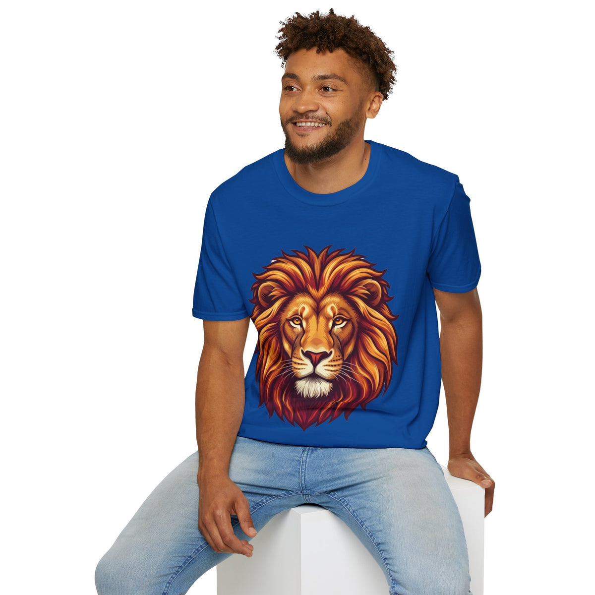 Leo Zodiac Lion Face T-Shirt — Majestic Lion Head Graphic Tee