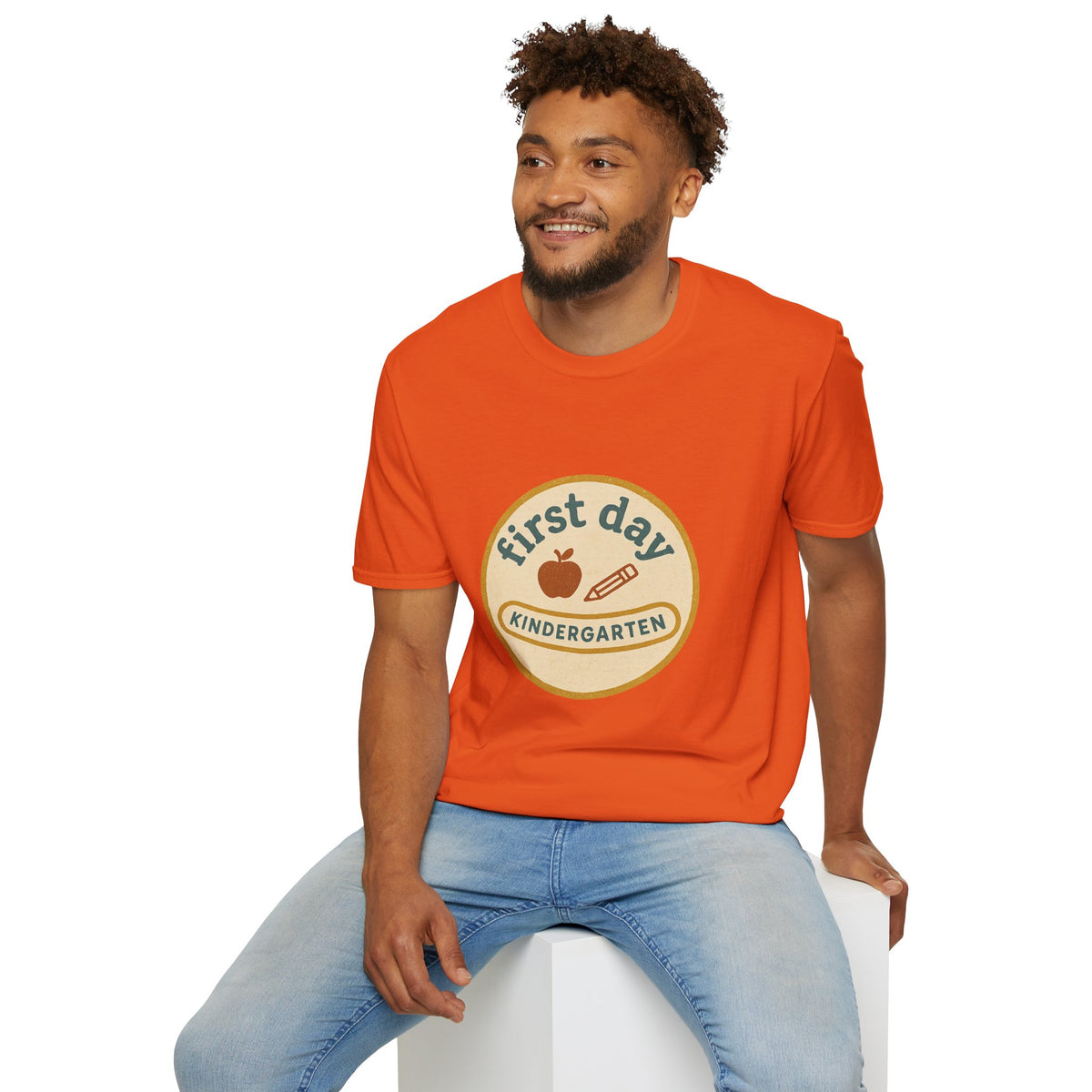 First Day Kindergarten Badge T-Shirt — Cute Back-to-School Tee for Teachers & Parents - Trending Now - August 2026