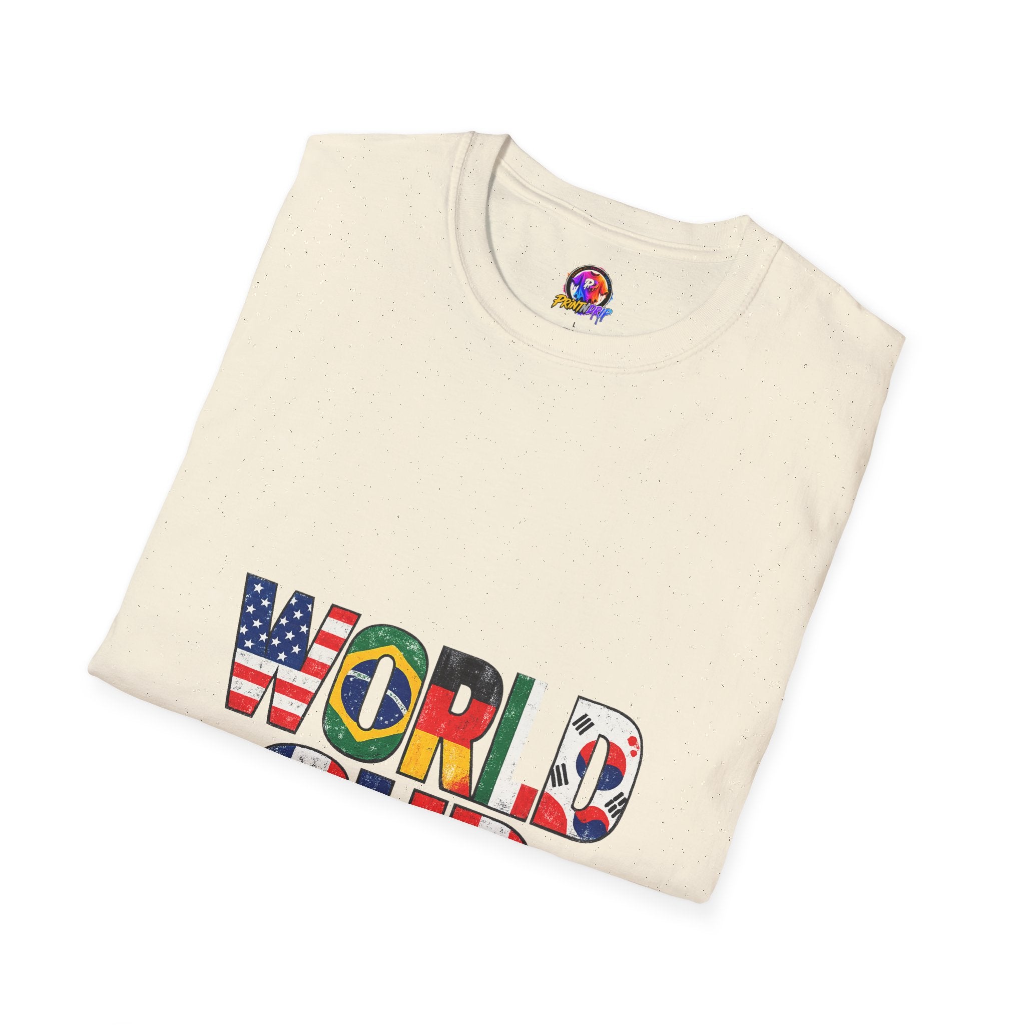 World Cup Flag Graphic T-Shirt — 'WORLD CUP' International Soccer Fans Tee