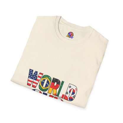 World Cup Flag Graphic T-Shirt — 'WORLD CUP' International Soccer Fans Tee