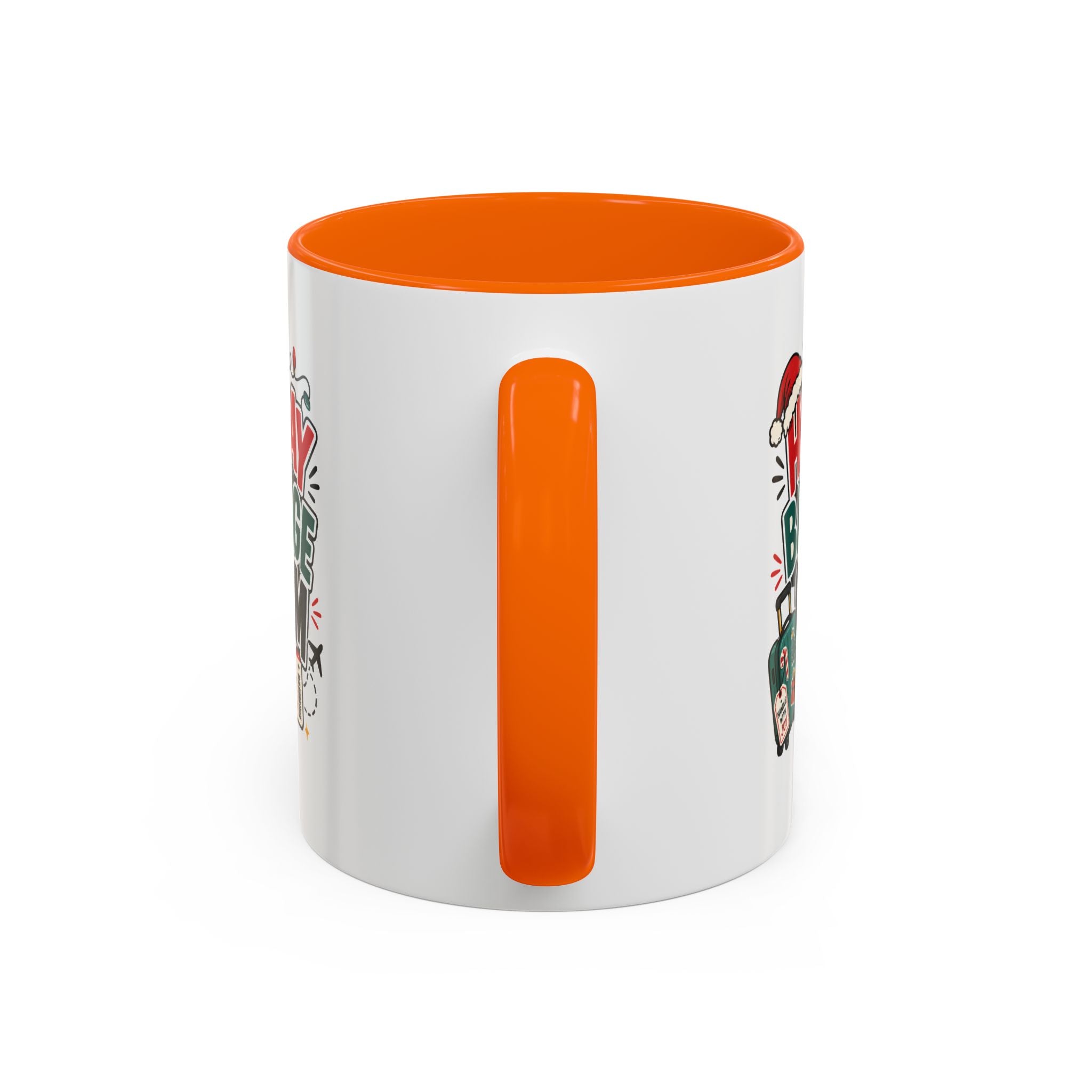 Modern Day Christmas Holiday Baggage Claim Coffee Mug — Funny Christmas Travel Gift (11/15oz)