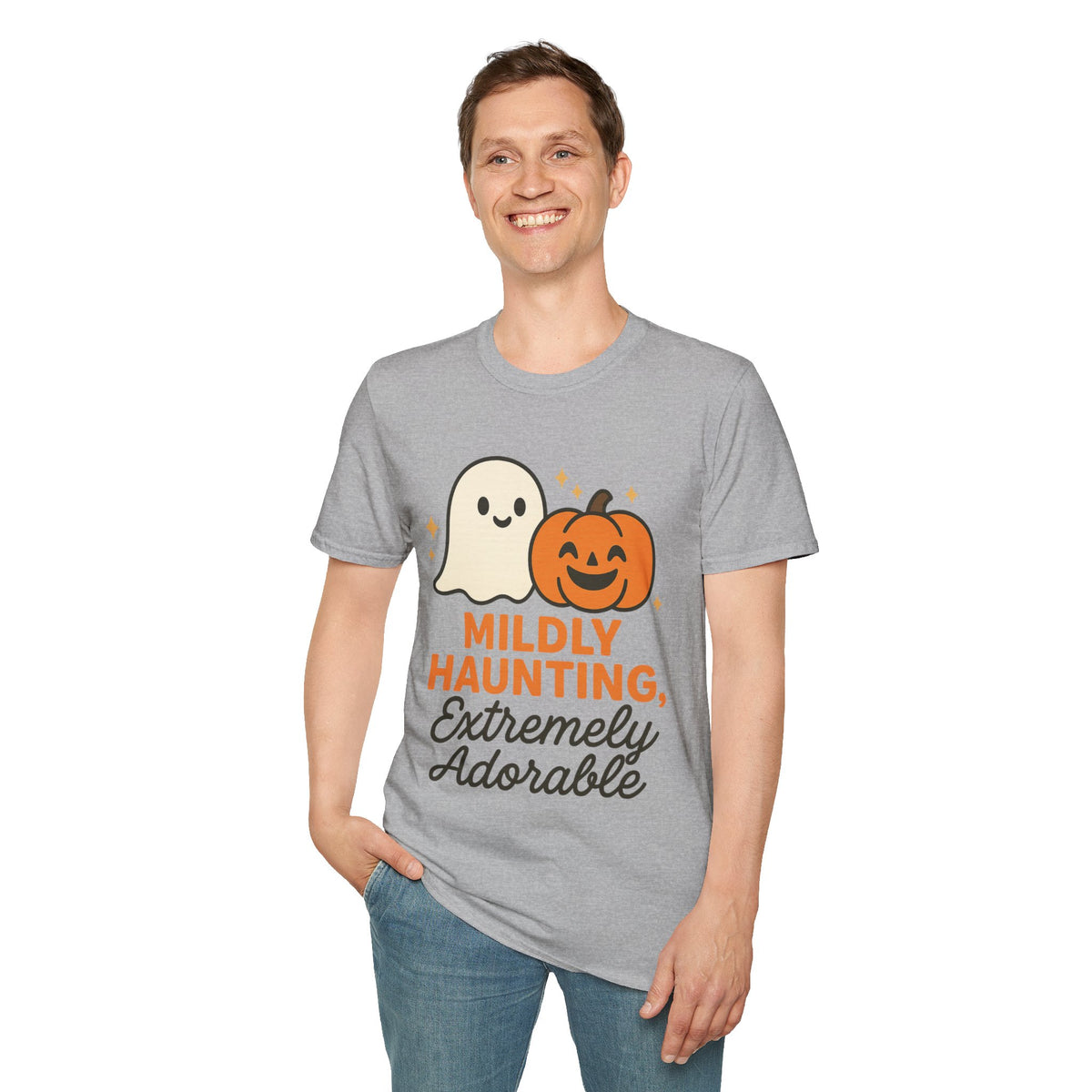 Mildly Haunting Extremely Adorable Ghost T-Shirt, Cute Halloween Pumpkin Tee - Trending Now - September 2026