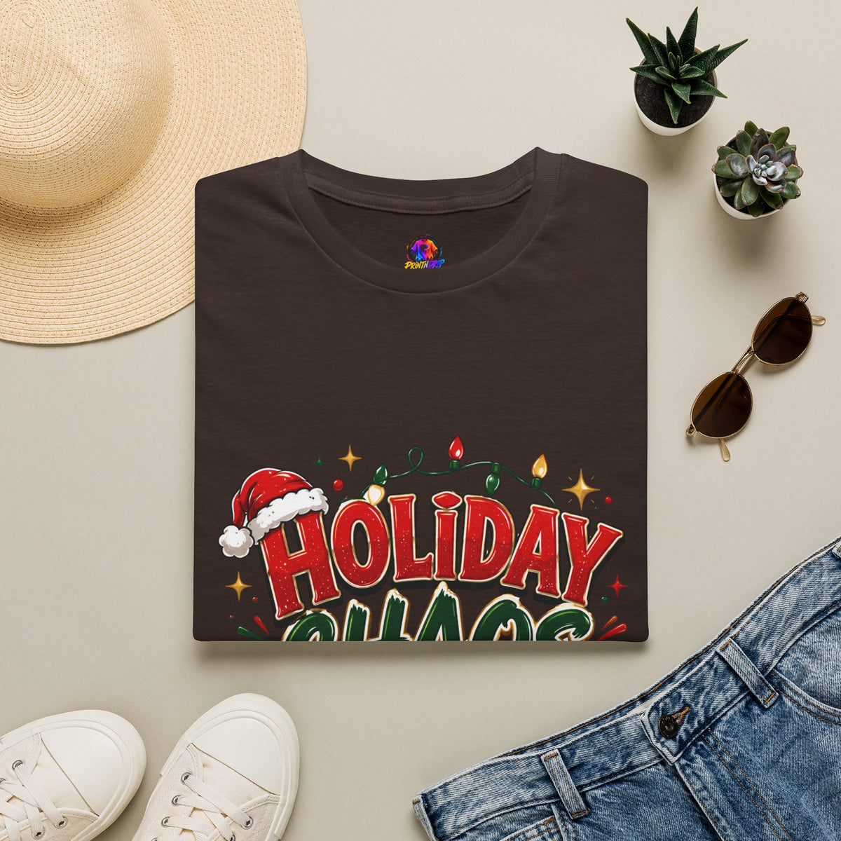 Holiday Chaos Coordinator T-Shirt — Funny Christmas Crew Tee