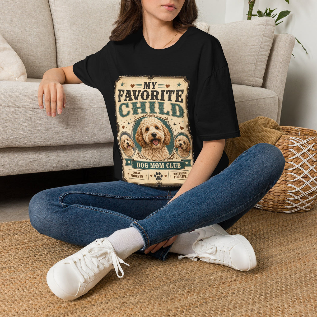 Favorite Child T-Shirt — "My Favorite Child" Dog Mom Club Vintage Tee