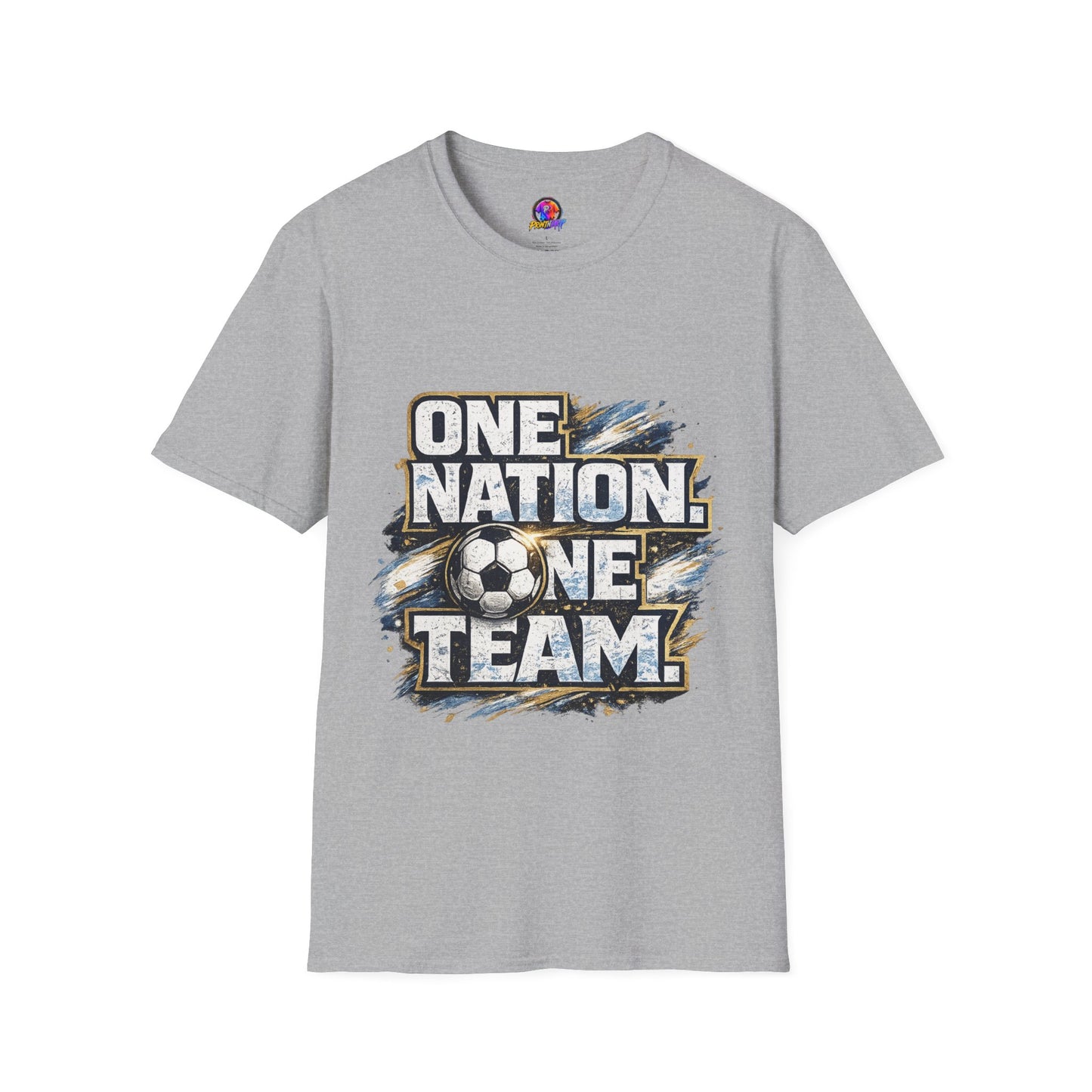 One Nation One Team Soccer T-Shirt — Supportive Fan Tee