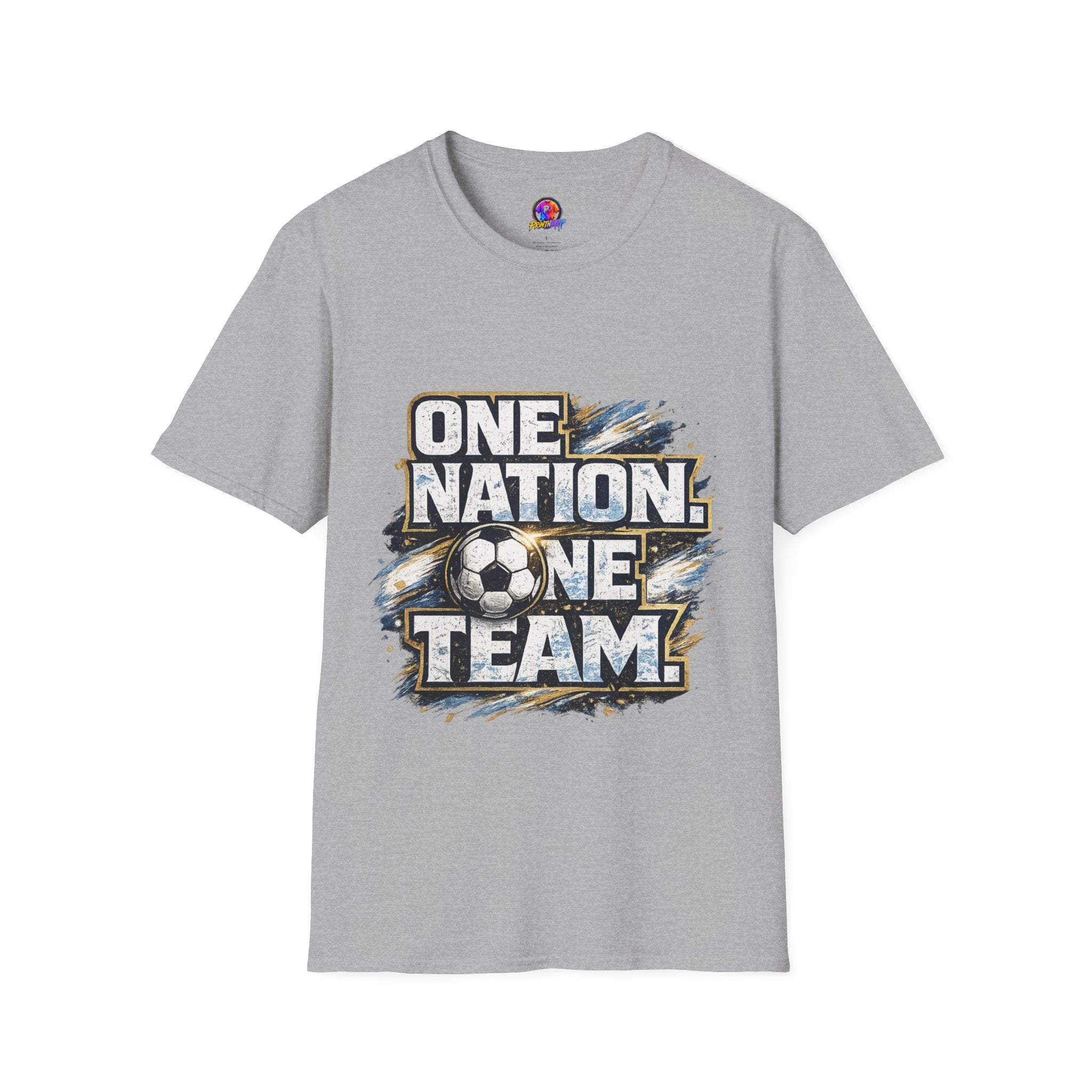 One Nation One Team Soccer T-Shirt — Supportive Fan Tee