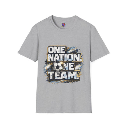 One Nation One Team Soccer T-Shirt — Supportive Fan Tee