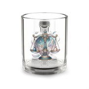 Libra Zodiac Glass Mug — 10oz Celestial Scales Coffee Cup