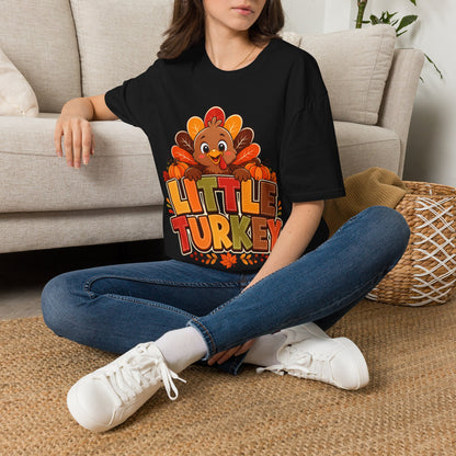 Little Turkey T‑Shirt – Cute Thanksgiving Kids & Family Tee