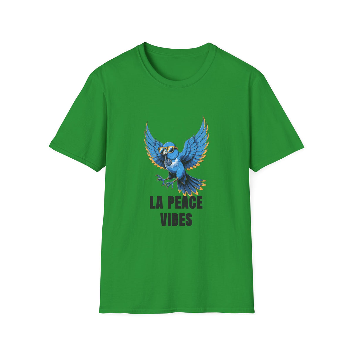 Peace Vibes Blue Parrot T-Shirt - Trending Now - August 2026