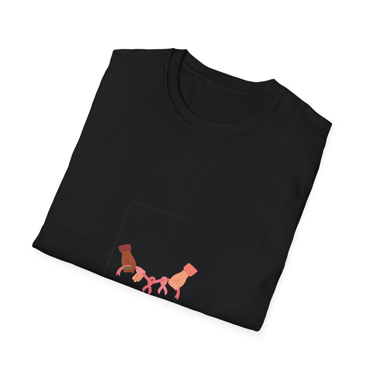 Linked In Pink Stronger By Hand T-Shirt, Breast Cancer Support Dog Lover Tee - Trending Now - September 2026