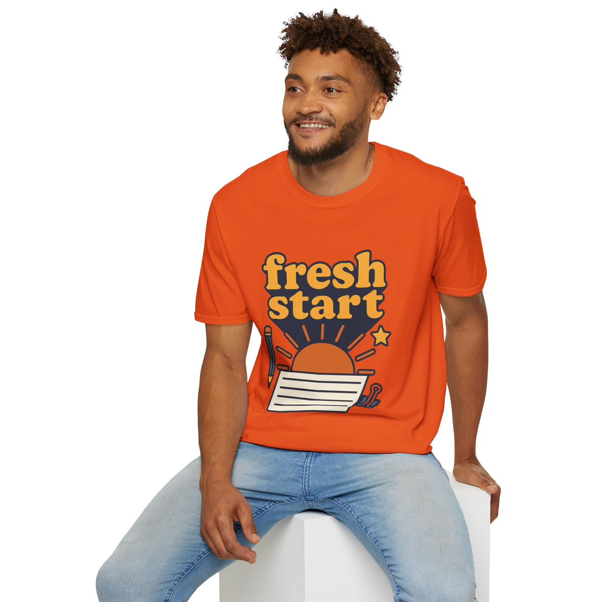Fresh Start T-Shirt – Retro Sunrise Graphic  - Trending Now - August 2026