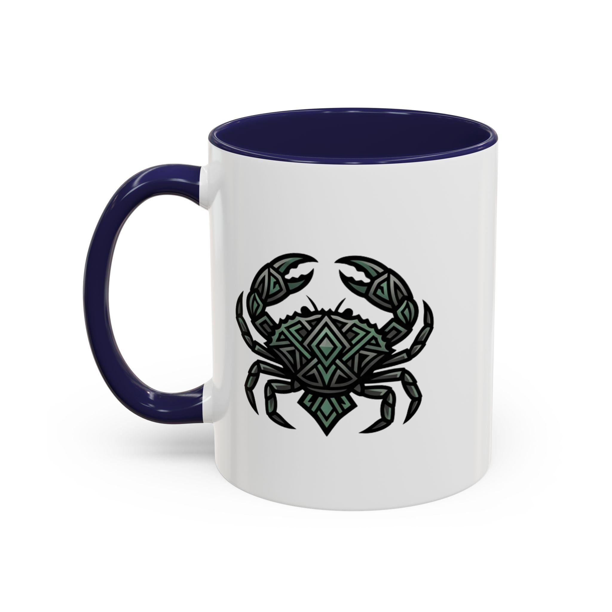 Cancer Zodiac Coffee Mug — Geometric Crab Accent Mug