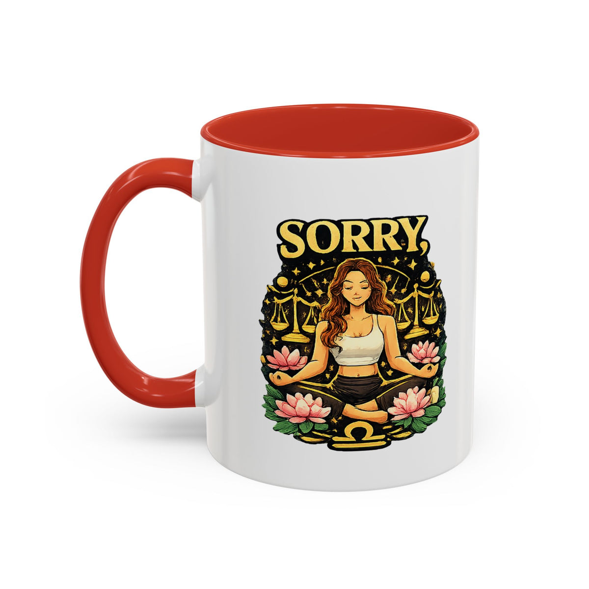 Libra Zodiac Accent Coffee Mug