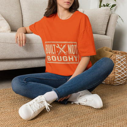 Built Not Bought T-Shirt — Vintage Mechanic Workwear Tee