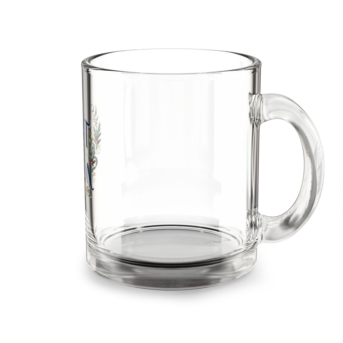 Christmas Glass Mug — "Light of the Season" Holiday Glass Coffee Mug