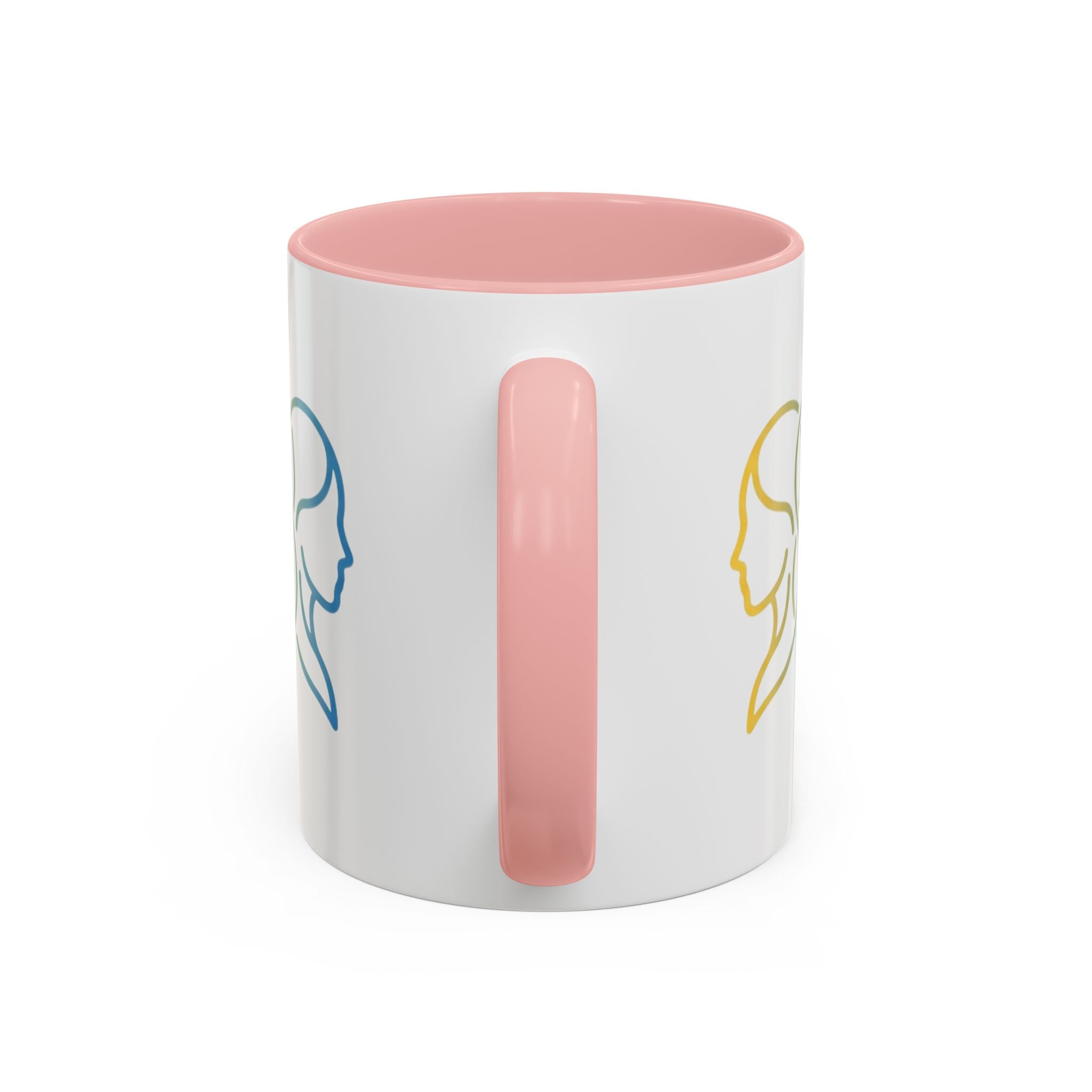Gemini Zodiac Accent Coffee Mug — Color Gradient Twins Horoscope Gift
