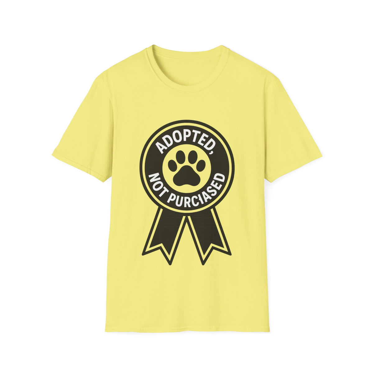 Adopted Not Purchased Graphic T-Shirt — Rescue Pet Awareness Tee - Trending Now - August 2026
