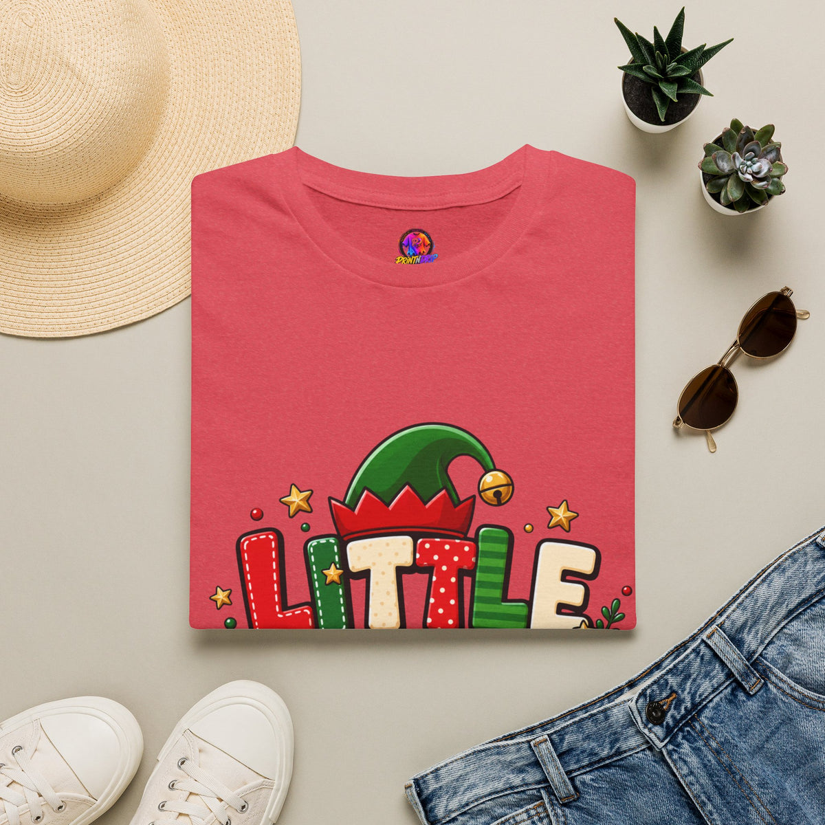 Little Elf Christmas T-Shirt — Cute Holiday Kids/Family Elf Tee