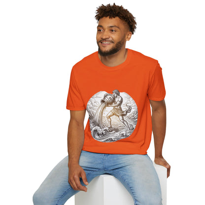 Aquarius Zodiac T-Shirt — Vintage Water Bearer Astrology Tee