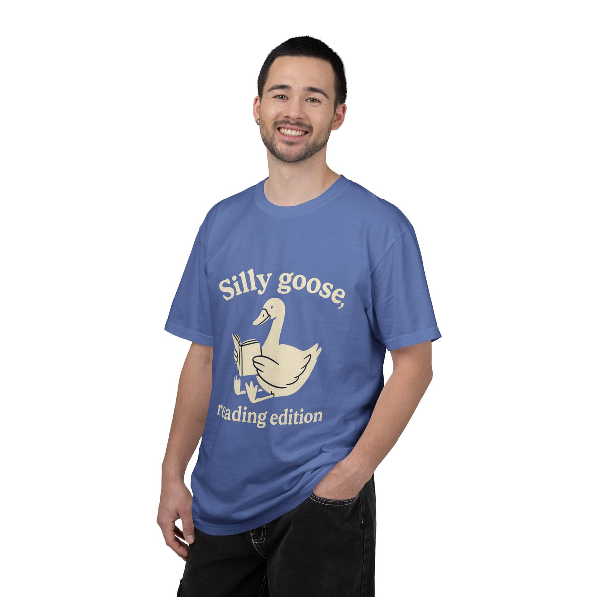 Silly Goose Reading Edition Tee - Cute Book Lover Animal Graphic T-Shirt - Trending Now - October 2026