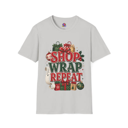 Christmas 'Shop Wrap Repeat' T-Shirt