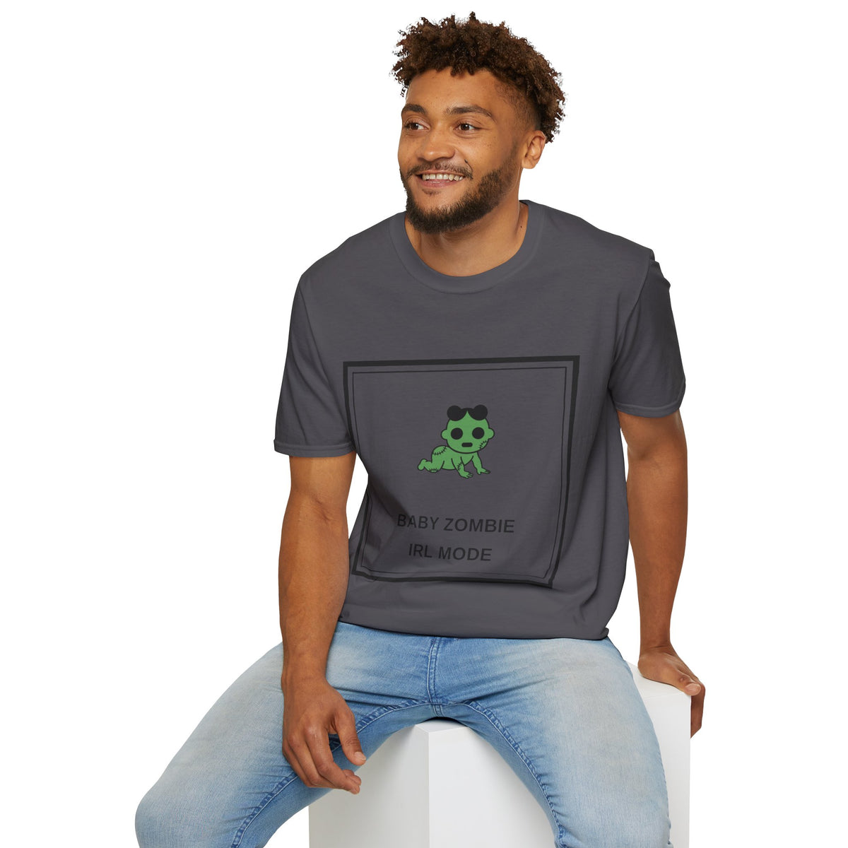 Baby Zombie T-Shirt — Cute Green Cartoon 'Baby Zombie IRL Mode' Graphic Tee - Trending Now - August 2026