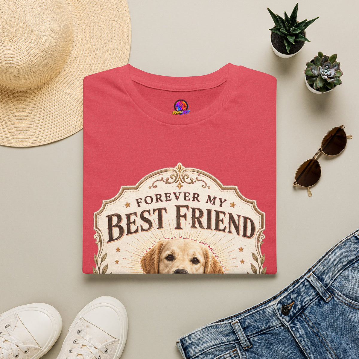 Forever My Best Friend Dog T-Shirt — Personalized Pet Tribute Tee