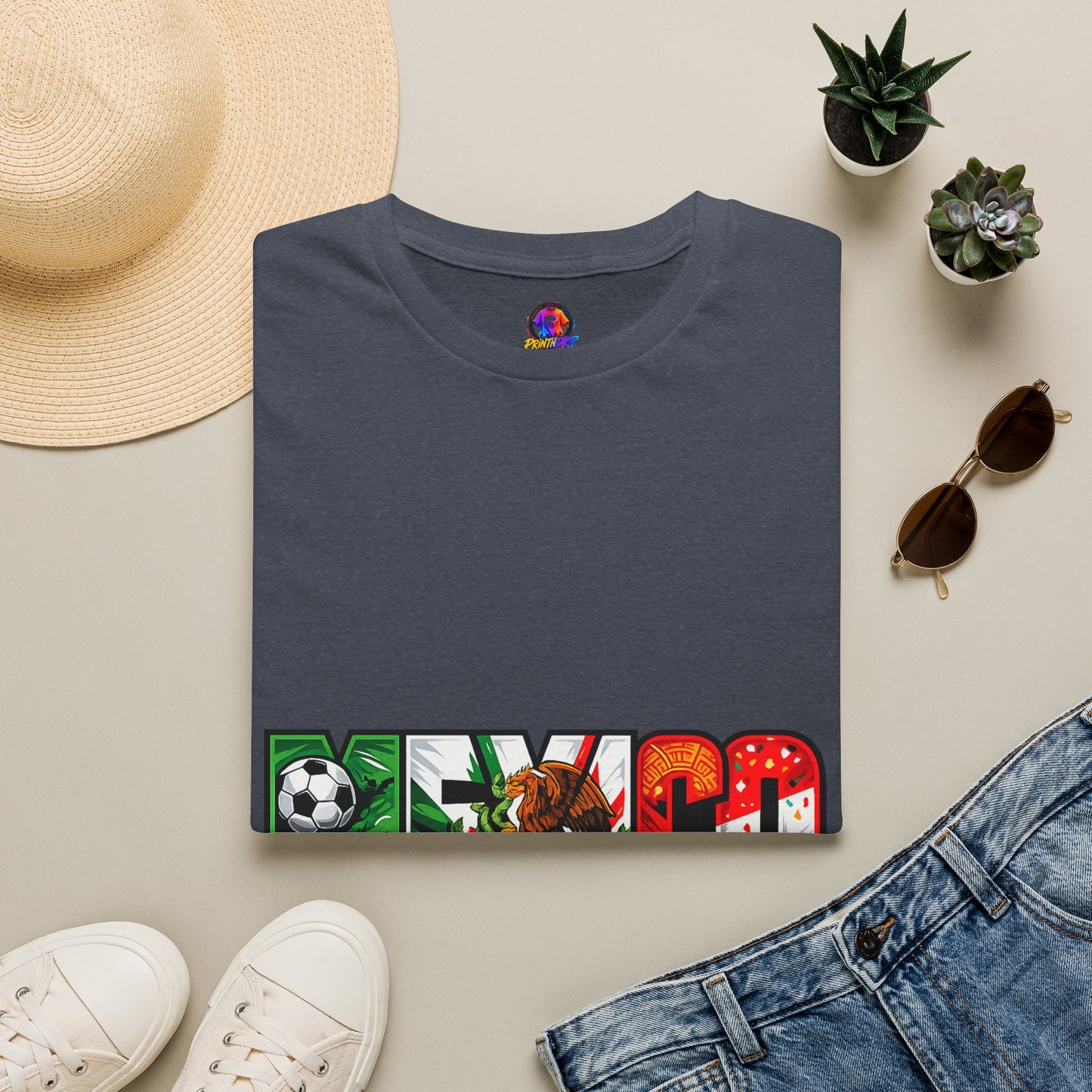 Mexico Soccer T-Shirt — Mexican Flag Football Pride Tee