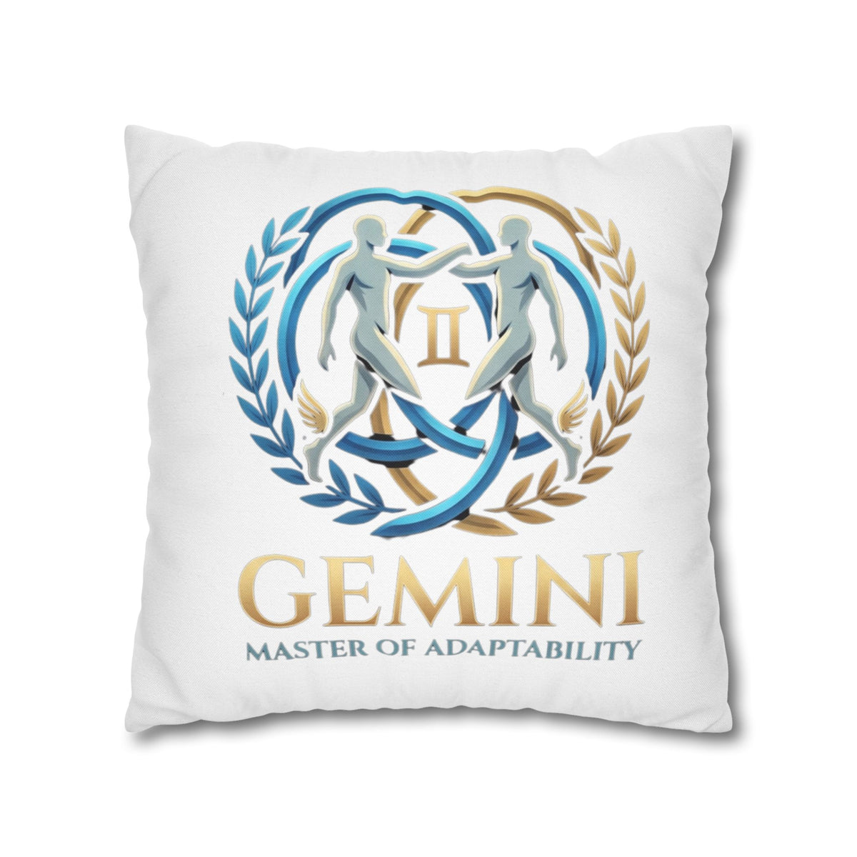 Gemini Zodiac Pillowcase — Master of Adaptability Decorative Throw Pillow Cover