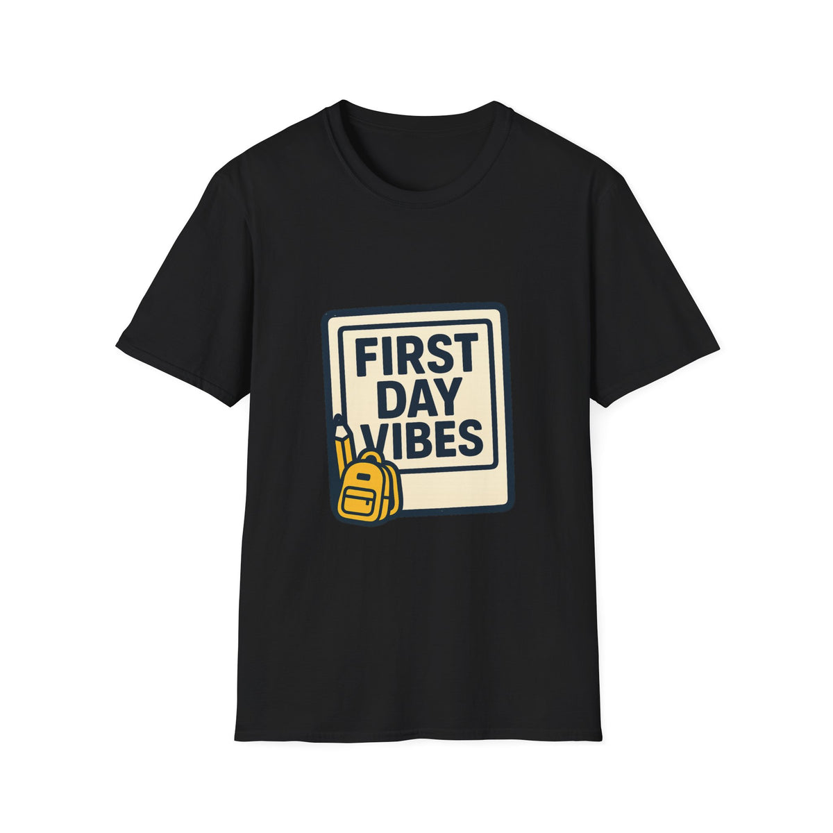 First Day Vibes T-Shirt — 'First Day' Retro Badge Tee - Trending Now - September 2026