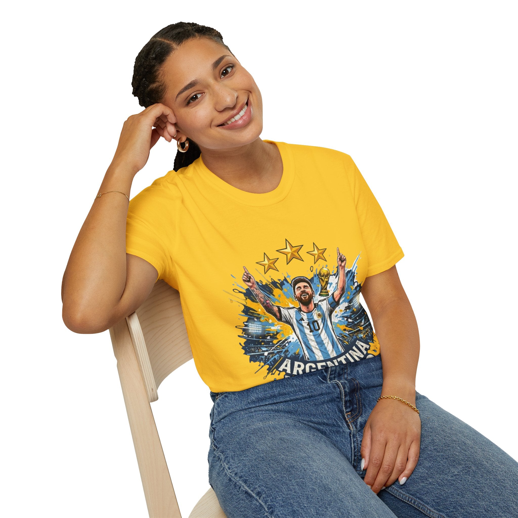 Argentina Messi Soccer T‑Shirt — World Cup Champion Fan Tee