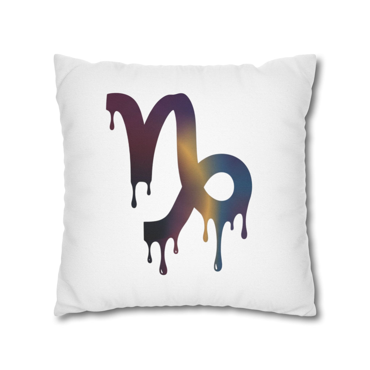 Capricorn Drip Zodiac Pillowcase — Decorative Astrology Accent