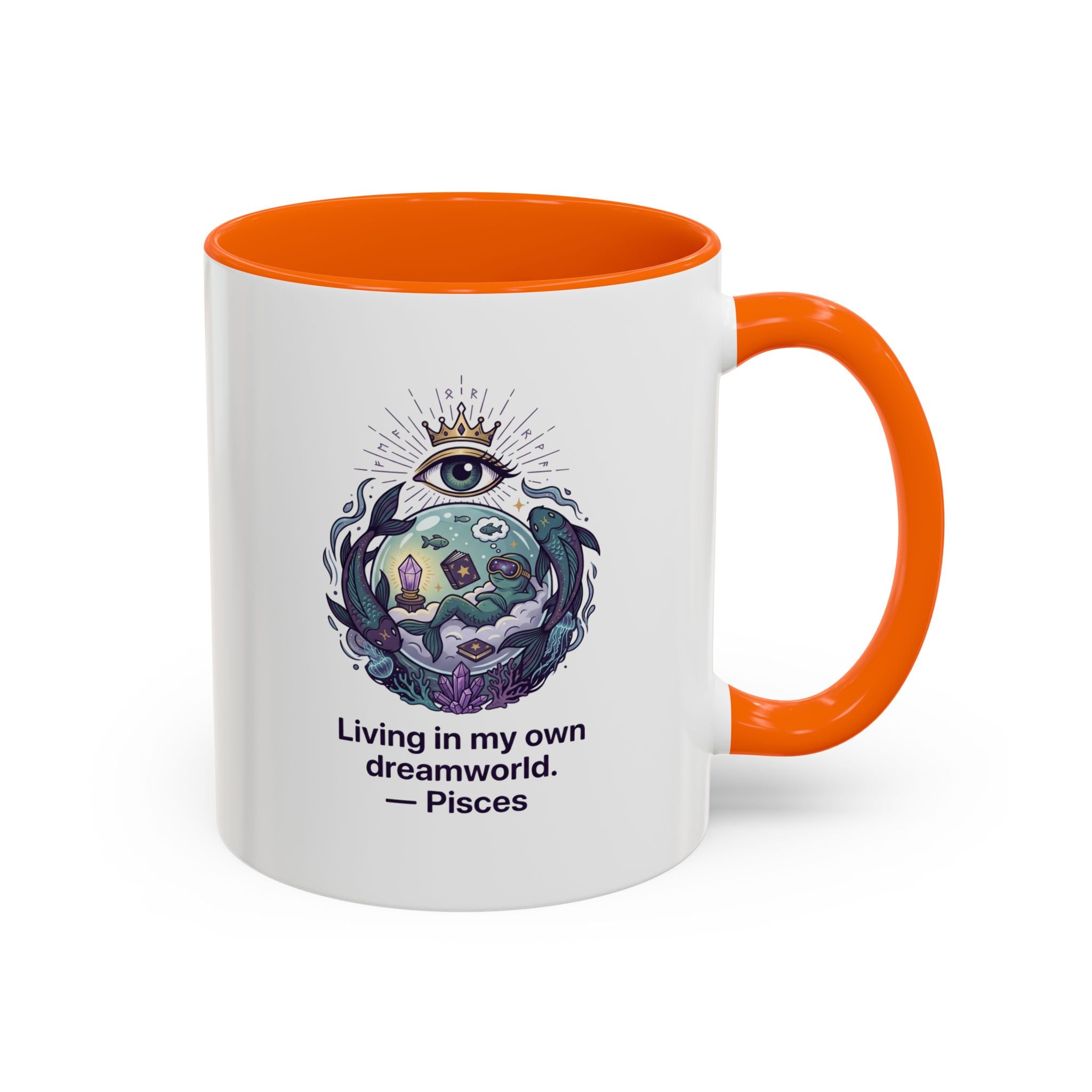 Pisces Coffee Mug — Living in My Own Dreamworld Accent Mug