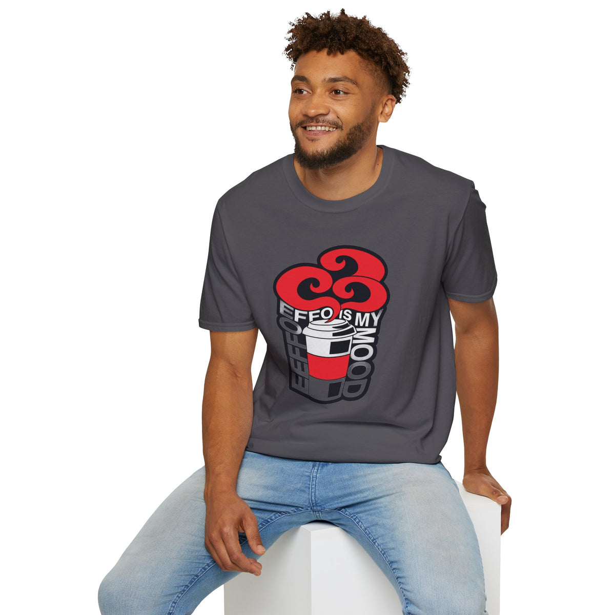 T‑Shirt — “Coffee Is My Co-Pilot” Retro Heart Coffee Cup Graphic Tee - Trending Now - August 2026