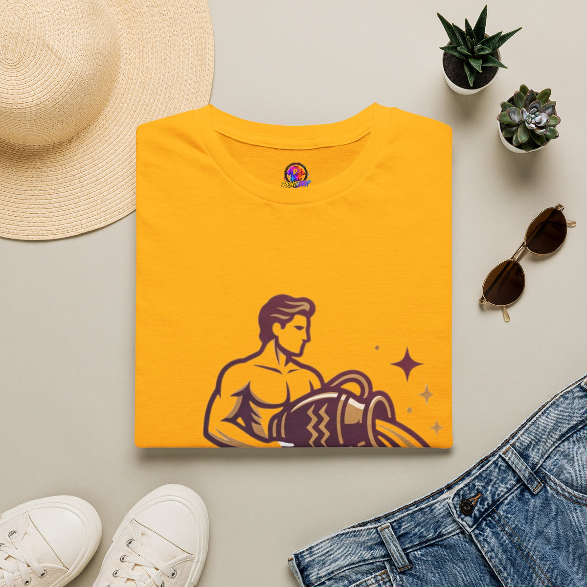 Aquarius Zodiac T-Shirt — Water Bearer Astrology Tee